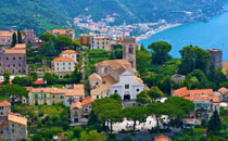 Views of the Duomo of Ravello and Beaches of Maiori