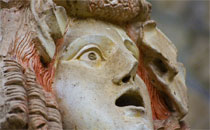 Theatrical Mask in the Courtyard of the House of Neptune and Amphitrite, Herculaneum