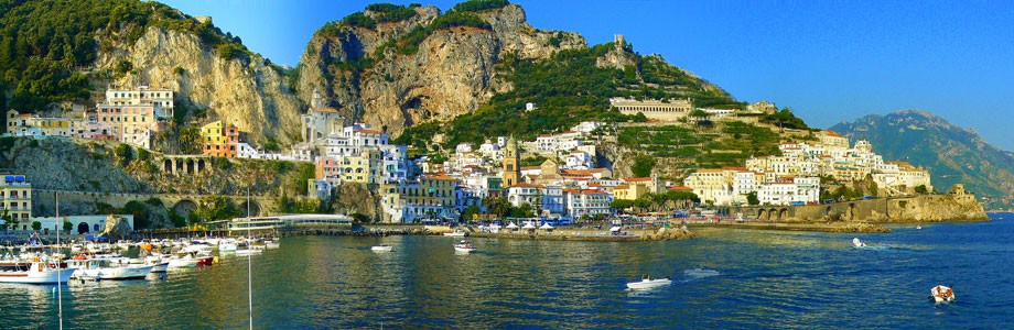 View of Amalfi and its Saracen Tower