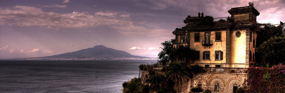 View of the Gulf of Naples from Sorrento